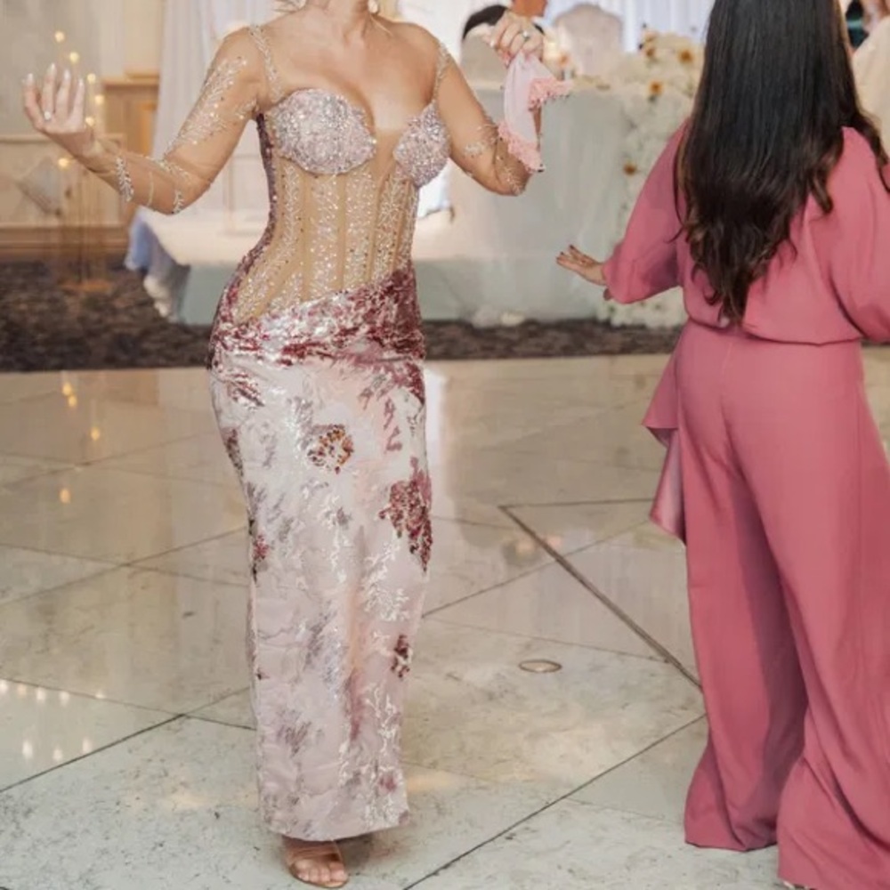 Elegant Long Sleeve Sequin Dress